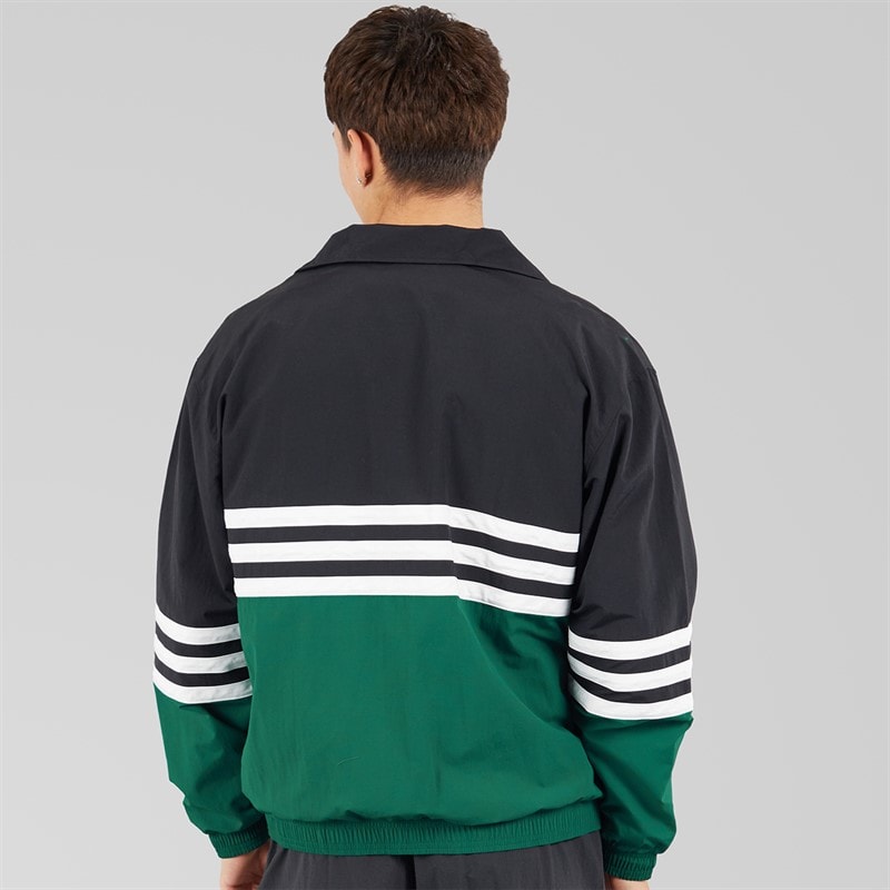 adidas Originals Mens Archive Track Top Black/Collegiate Green - Image 2
