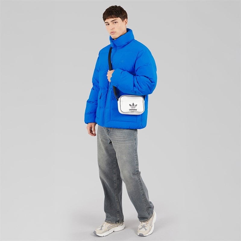 adidas Originals Mens Synthetic Down Puffer Jacket Blue - Image 5