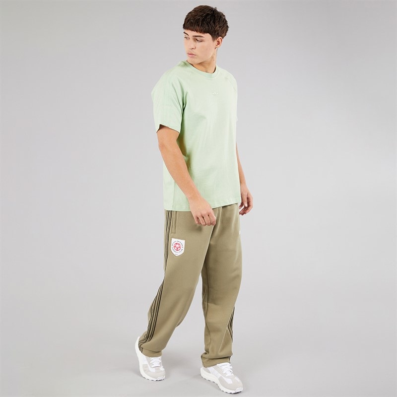 adidas Originals Mens Premium Essentials T-Shirt Linen Green - Image 4