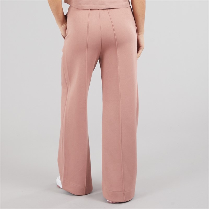 adidas Originals Womens Off Placed 3-Stripes Wide Leg Joggers Warm Clay - Image 2
