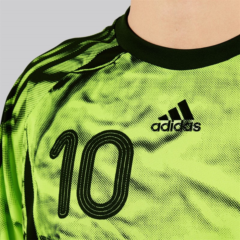 adidas Originals Mens Adilenium Season 4 Teamgeist Printed Jersey Pulse Lime - Image 3
