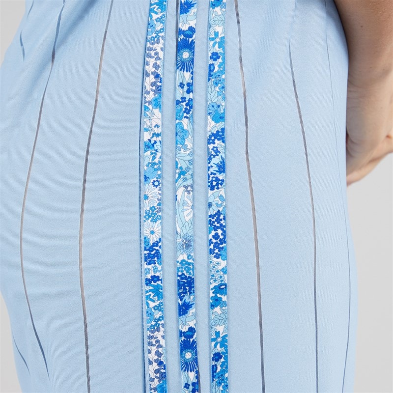 adidas Originals Womens X Liberty London Tonal Jersey Dress Ambient Sky/Chalk White - Image 5
