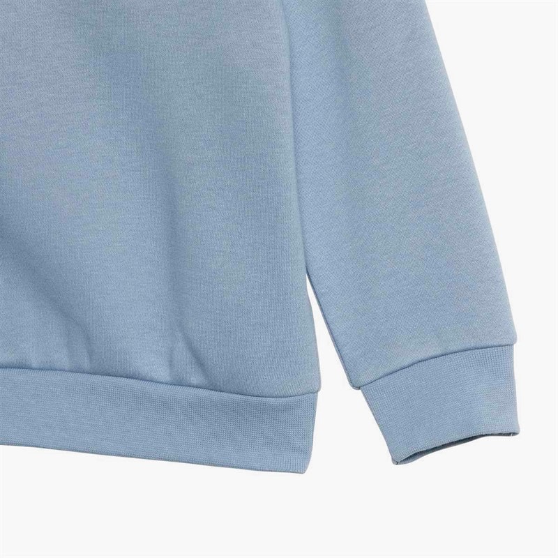 adidas Originals Infant Trefoil Logo Sweatshirt And Joggers Set Tactile Blue - Image 4