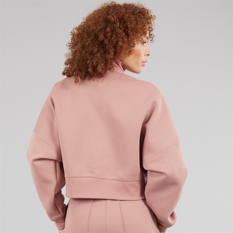 adidas Originals Womens Off Placed 3-Stripes Full Zip Track Top Warm Clay - Image 2