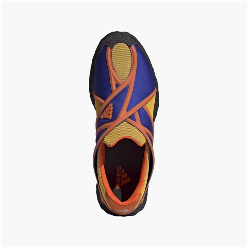 adidas Originals Mens Zponge Flux Trainers Crew Yellow/Impact Orange/Carbon - Image 4