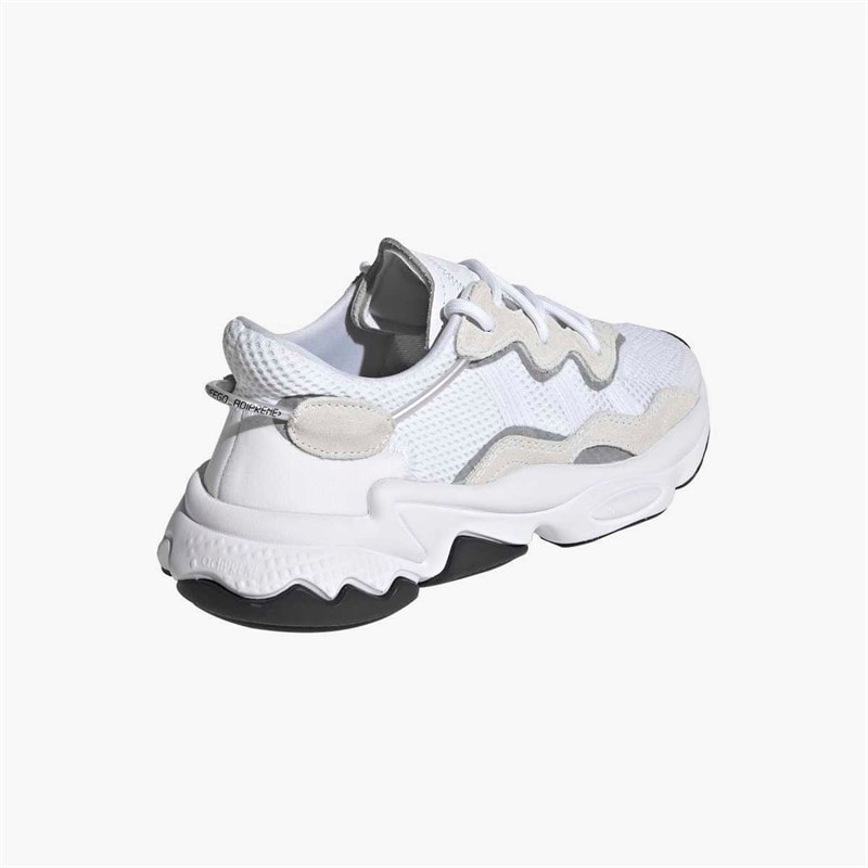 adidas Originals Junior Ozweego Trainers Cloud White/Cloud White/Core Black - Image 3