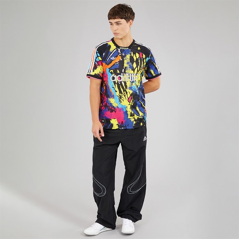 adidas Originals Mens Archive All Over Print Jersey Multicolor/Bright Yellow - Image 4