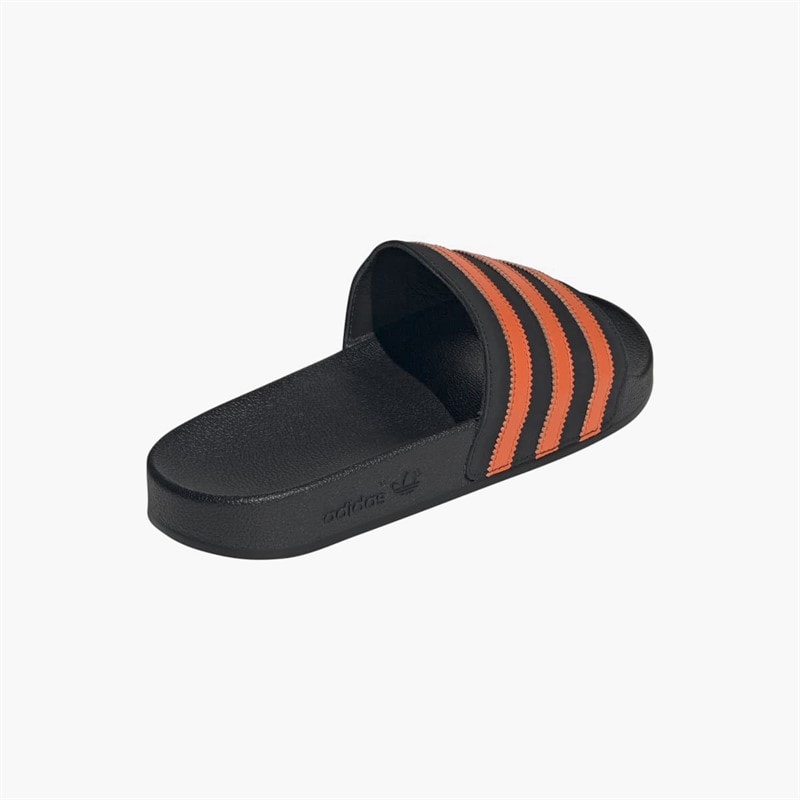 adidas Originals Mens Adilette Slides Core Black/Orange/Core Black - Image 3