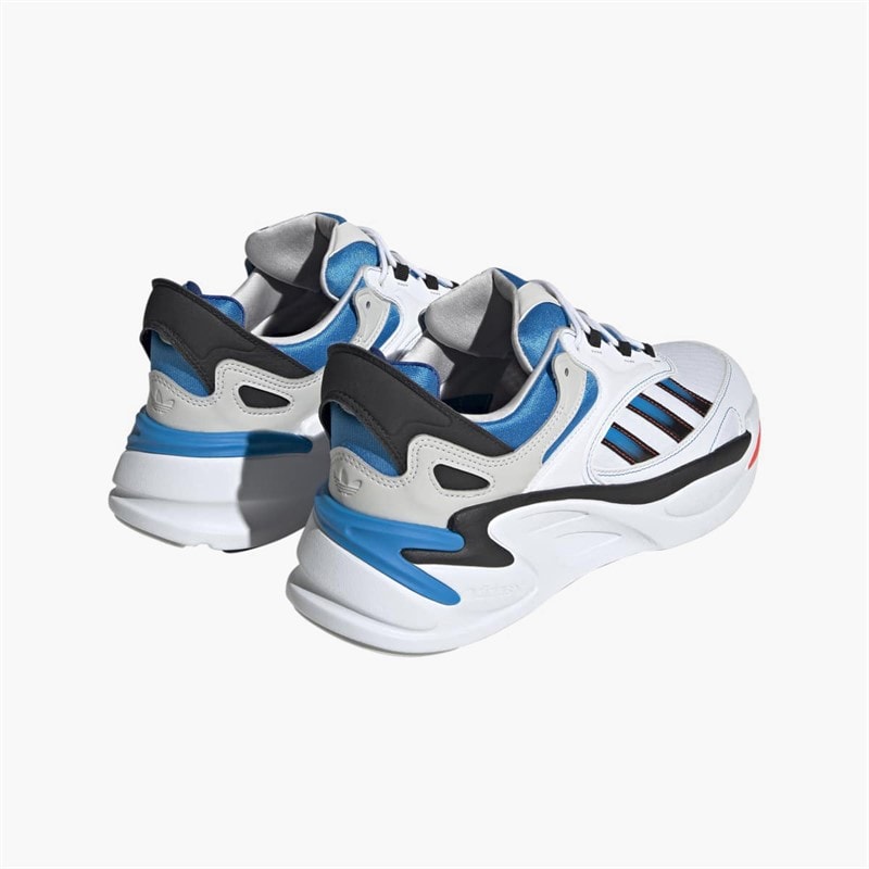 adidas Originals Mens Ozmorph Trainers Cloud White/Bright Blue/Core Black - Image 3