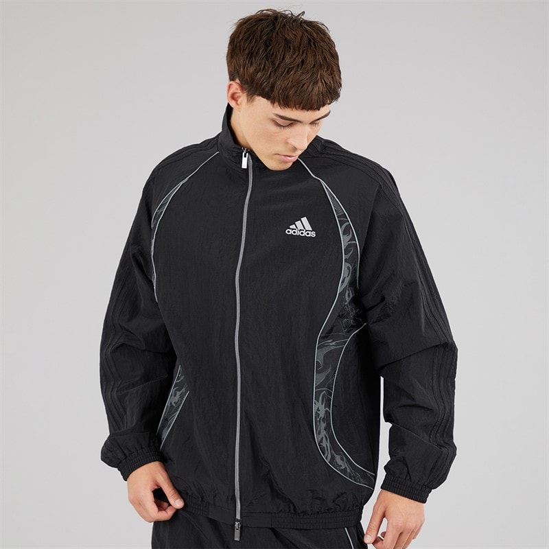 adidas Originals Mens Adilenium Season 4 Teamgeist Track Top Black - Image 3
