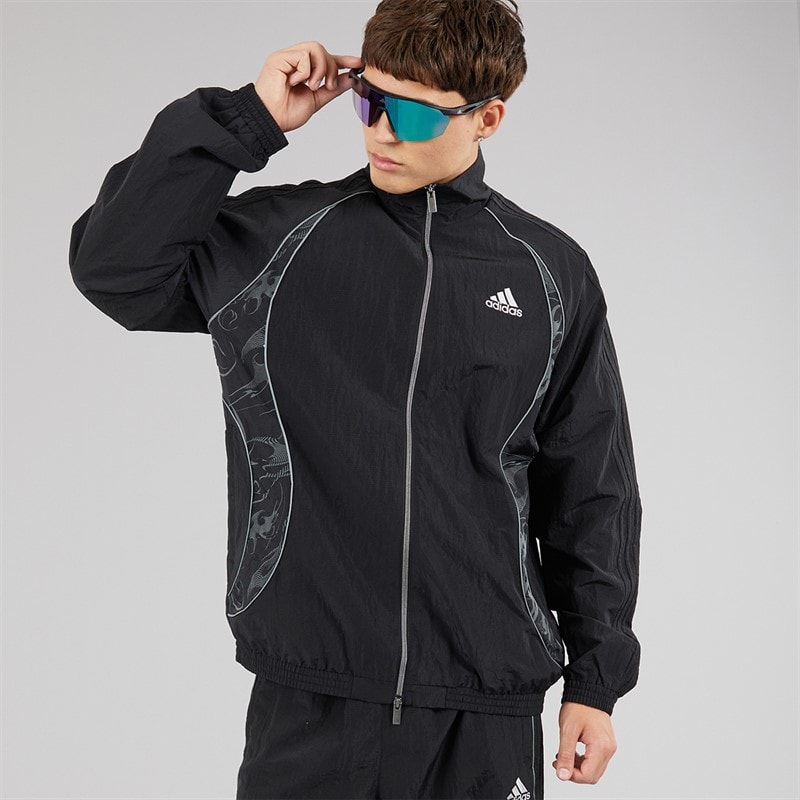 adidas Originals Mens Adilenium Season 4 Teamgeist Track Top Black - Image 5