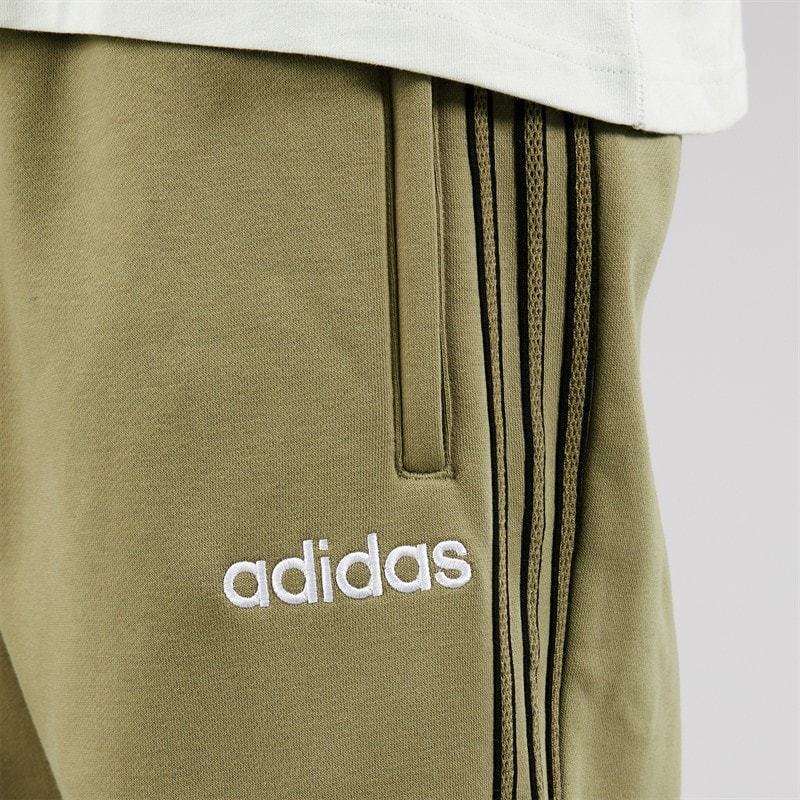 adidas Originals Mens Mesh Stripe Joggers Orbit Green - Image 3