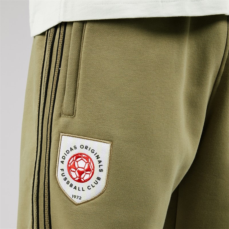 adidas Originals Mens Mesh Stripe Joggers Orbit Green - Image 5