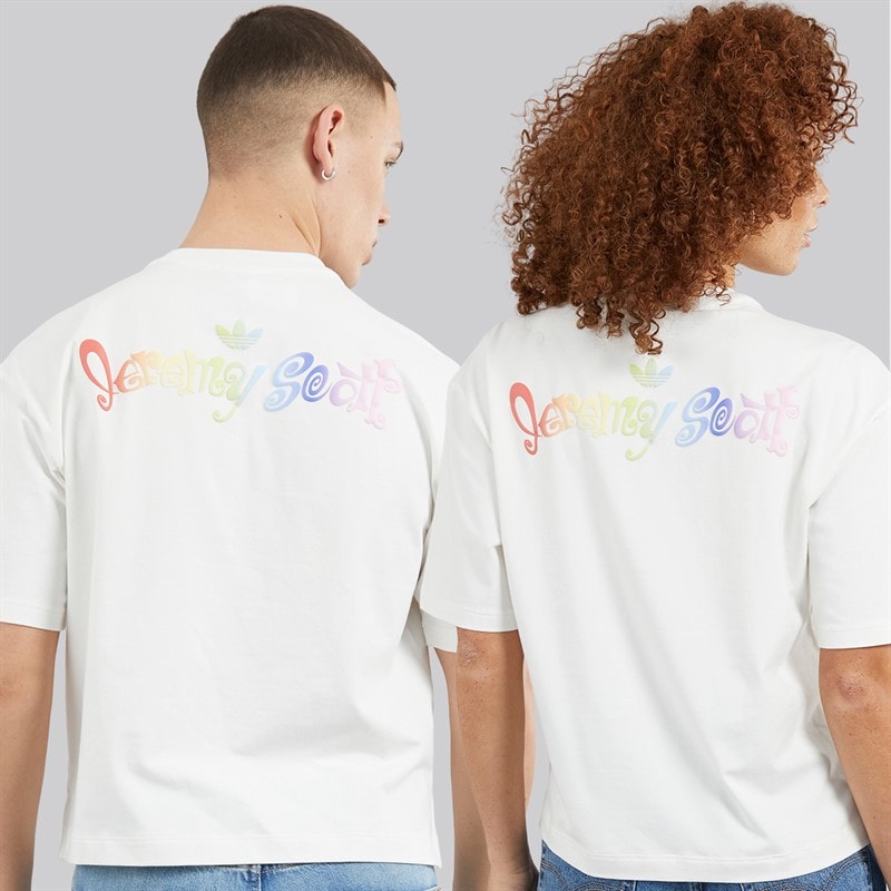 adidas Originals adidas X Jeremy Scott Graphic T-Shirt Cloud White - Image 2