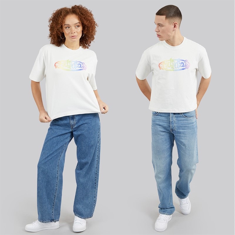 adidas Originals adidas X Jeremy Scott Graphic T-Shirt Cloud White - Image 4