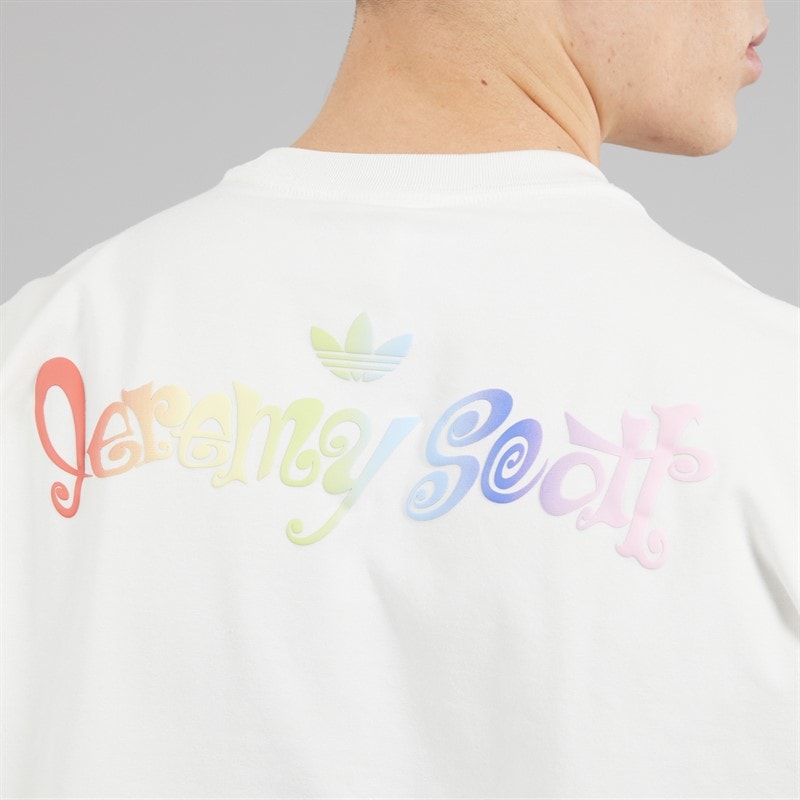 adidas Originals adidas X Jeremy Scott Graphic T-Shirt Cloud White - Image 5