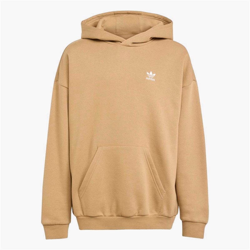 adidas Originals Junior Trefoil Logo Loose Fit Hoodie Cardboard/White - Image 3