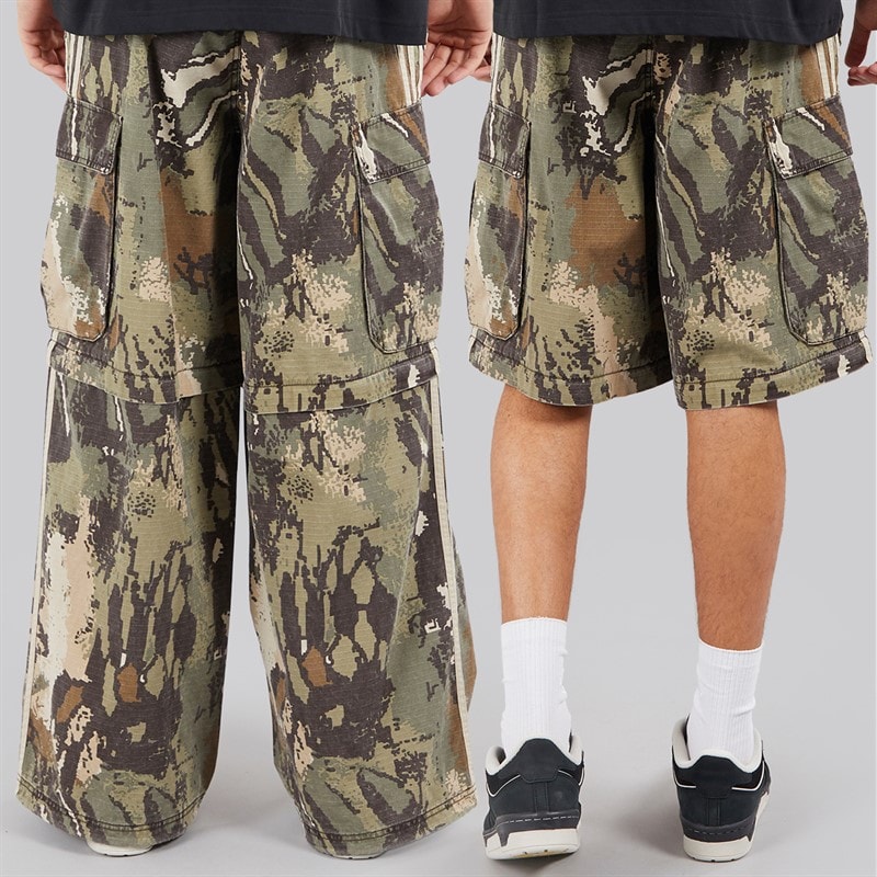 adidas Originals Mens Zip Off Cargo Pants Multicolor/Orbit Green - Image 2