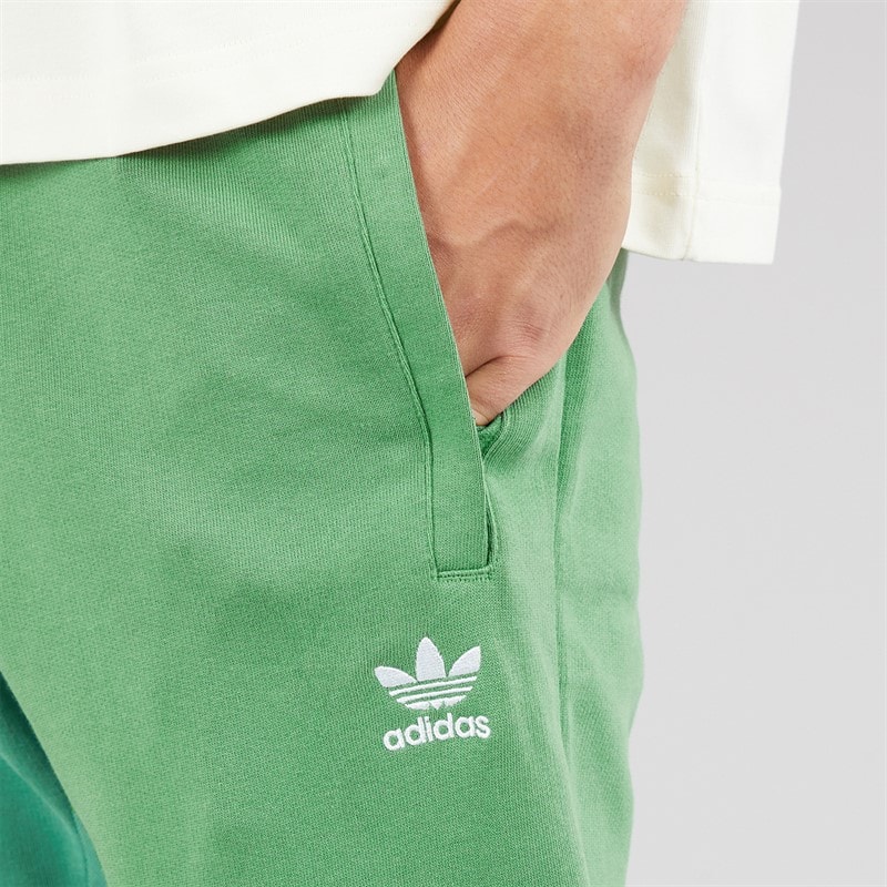 adidas Originals Mens Trefoil Essentials Joggers Preloved Green - Image 3