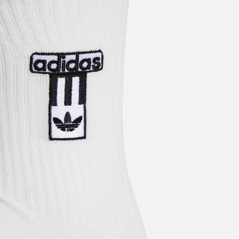 adidas Originals  Adibreak Two Pack Crew Socks White/Black - Image 3