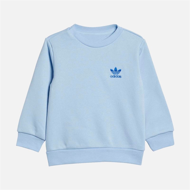 adidas Originals Infant Adicolor Sweatshirt And Joggers Set Clear Sky - Image 2