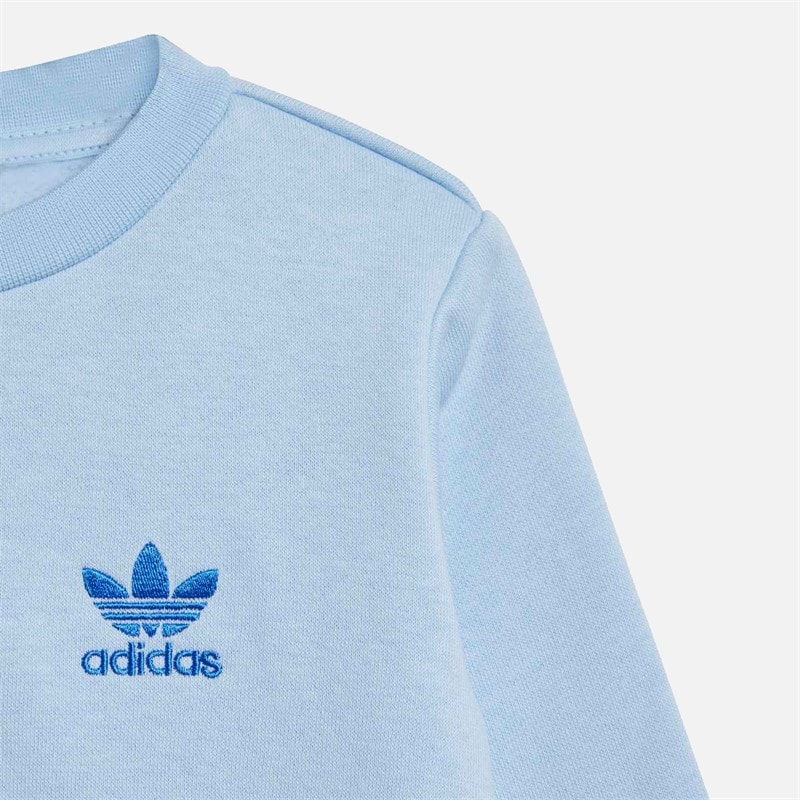 adidas Originals Infant Adicolor Sweatshirt And Joggers Set Clear Sky - Image 4