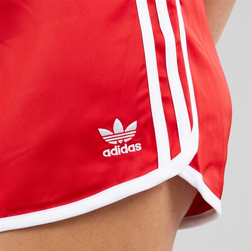 adidas Originals Womens Adicolor 3-Stripes Sprinter Shorts Better Scarlet - Image 5