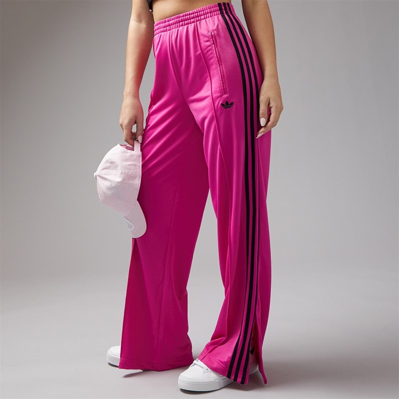 adidas Originals Womens Adicolor Classics Firebird Loose Fit Track Pants Semi Lucid Fuchsia/Black - Image 1