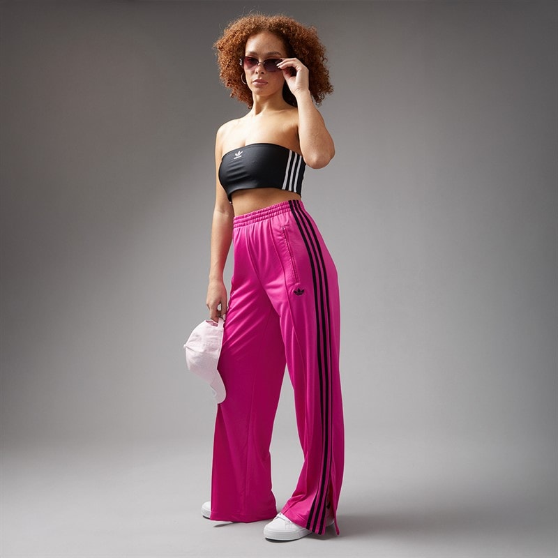 adidas Originals Womens Adicolor Classics Firebird Loose Fit Track Pants Semi Lucid Fuchsia/Black - Image 4