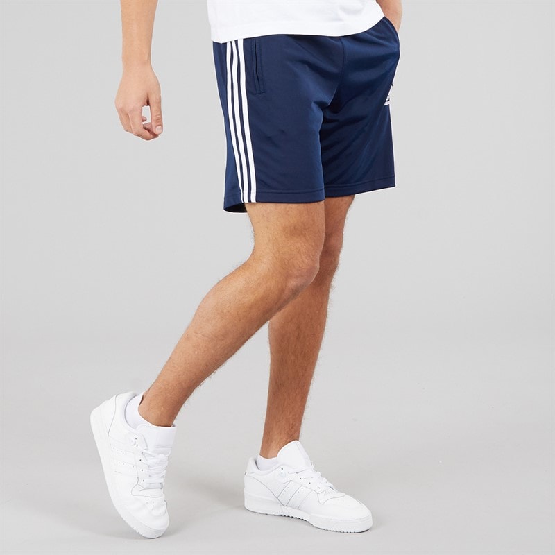 adidas Originals Mens Adicolor Trefoil Firebird Shorts Night Indigo/White - Image 3