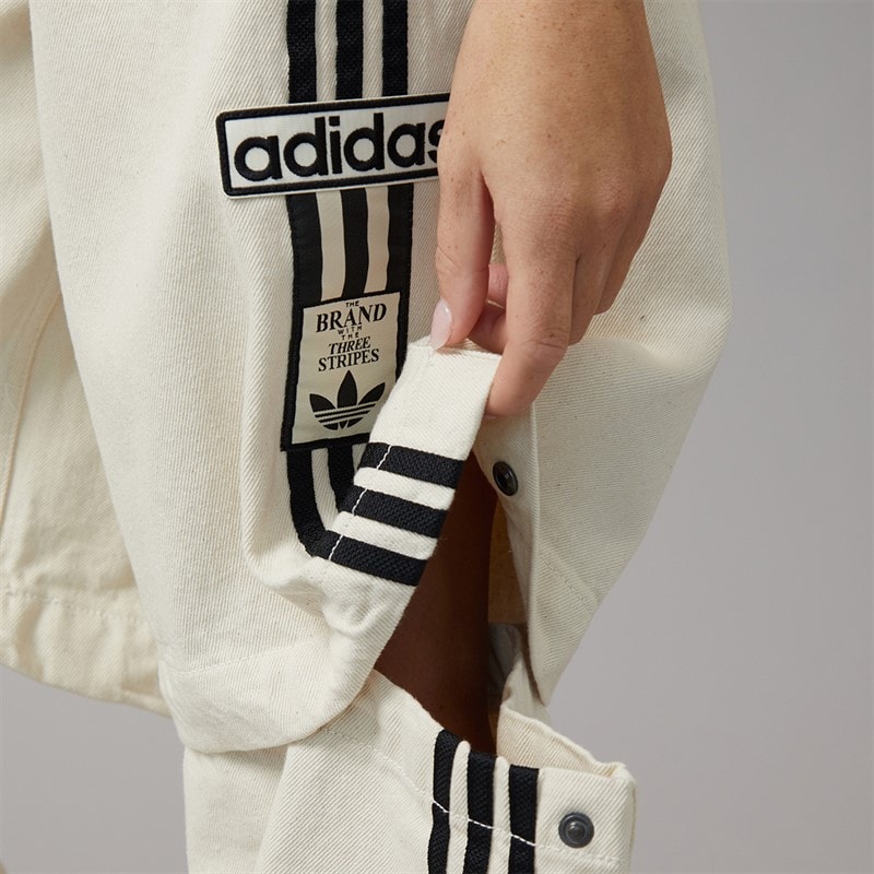 adidas Originals Womens Adibreak Denim 2-In-1 Zip Off Pants Natural Denim - Image 5