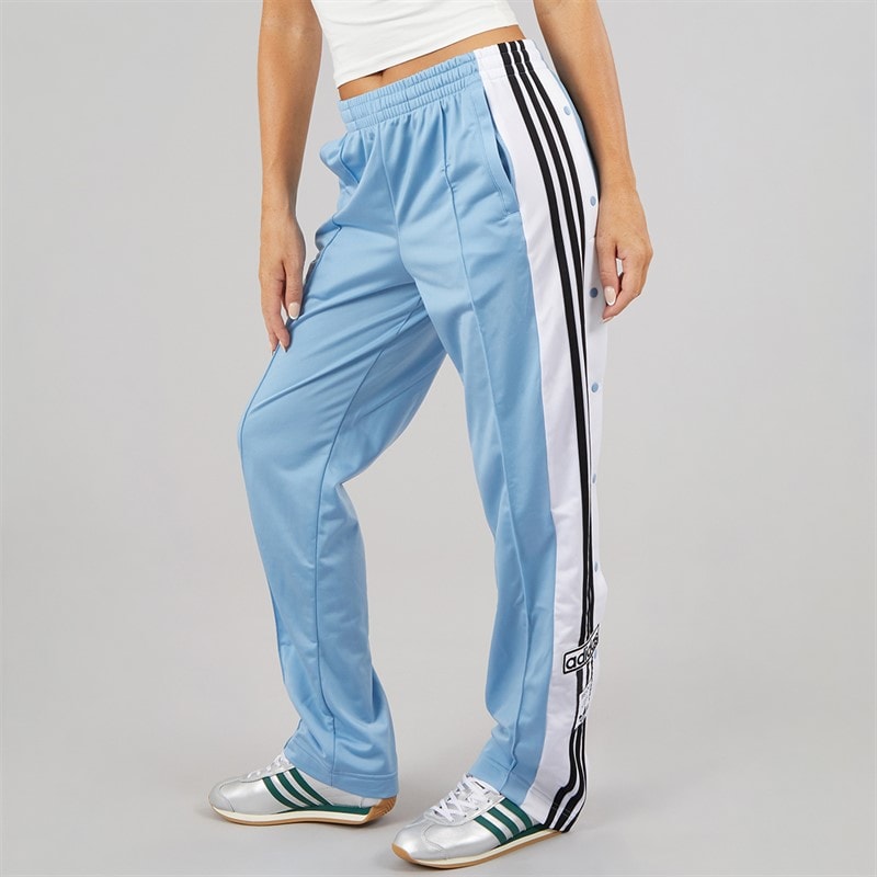 adidas Originals Womens Adibreak 3-Stripes Popper Track Pants Ash Blue/Black