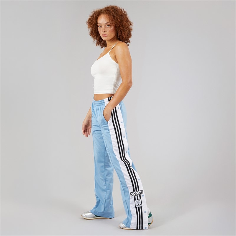 adidas Originals Womens Adibreak 3-Stripes Popper Track Pants Ash Blue/Black - Image 3