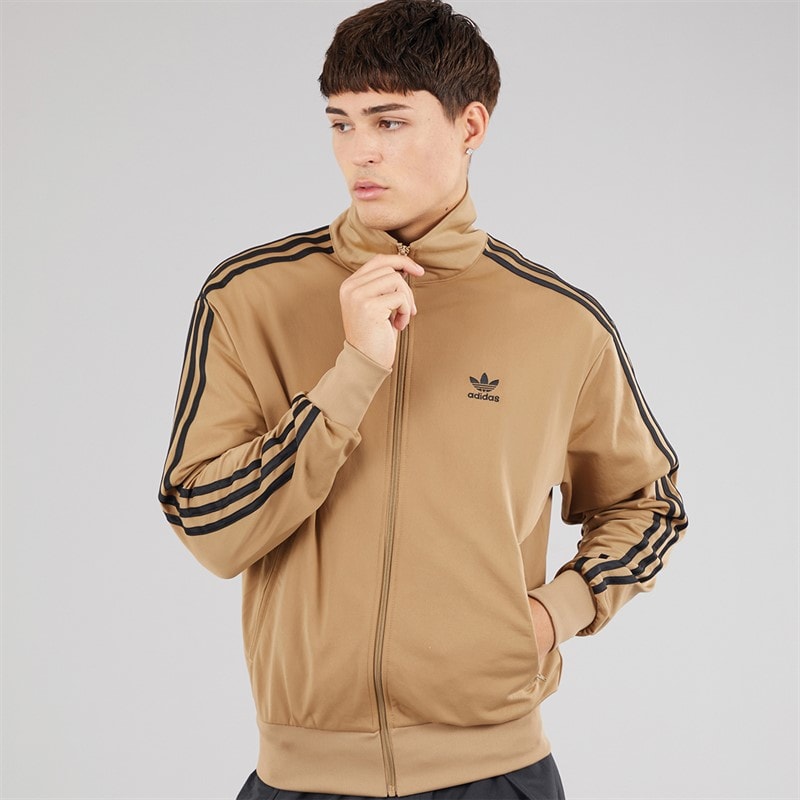adidas Originals Mens Adicolor Classics Trefoil Firebird Track Top Cardboard - Image 3