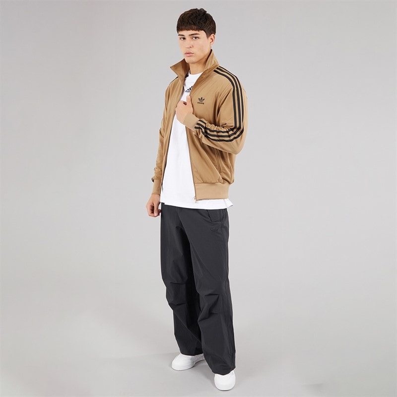 adidas Originals Mens Adicolor Classics Trefoil Firebird Track Top Cardboard - Image 4