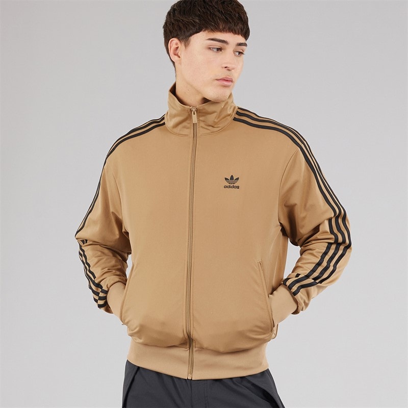 adidas Originals Mens Adicolor Classics Trefoil Firebird Track Top Cardboard - Image 5