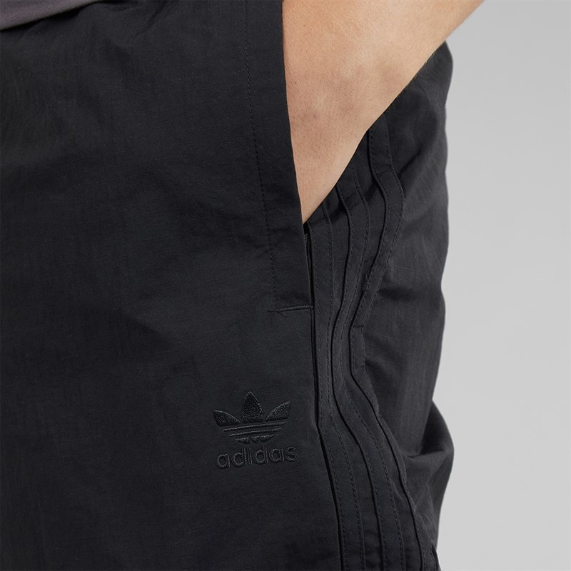 adidas Originals Mens Adicolor Classics 3-Stripes Cargo Trousers Black/Black - Image 3
