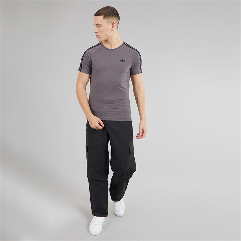 adidas Originals Mens Adicolor Classics 3-Stripes Cargo Trousers Black/Black - Image 4