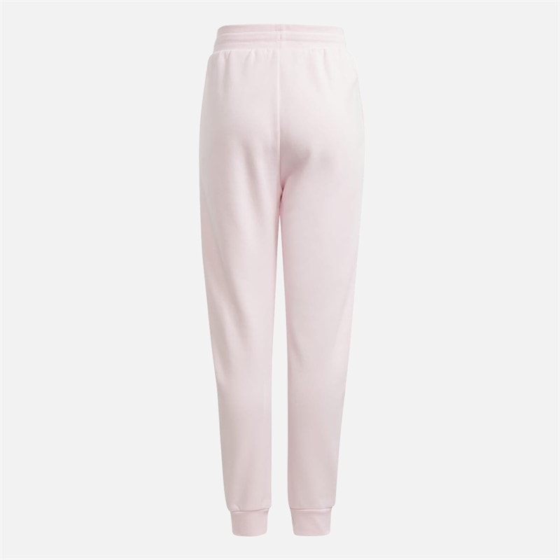 adidas Originals Junior Girls Adicolor Trefoil Logo Joggers Clear Pink/Maroon - Image 2