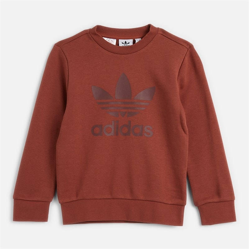 adidas Originals Kids Adicolor Sweatshirt And Joggers Set Pure Ruby - Image 2