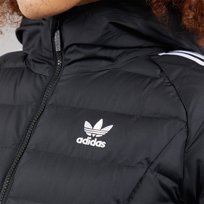 adidas Originals Womens Adicolor Puffer Jacket Black - Image 5