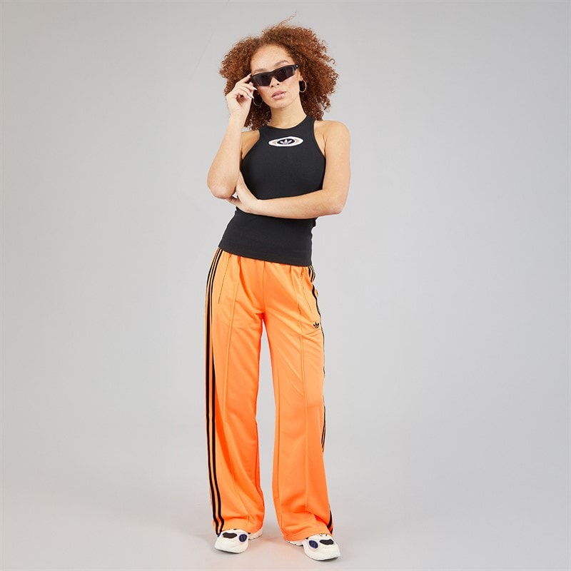 adidas Originals Womens Adicolor Classics Firebird Loose Fit Track Pants Flash Orange/Black - Image 3