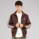 adidas Originals Mens Adicolor Classics Trefoil Firebird Track Top Auburn/Off White