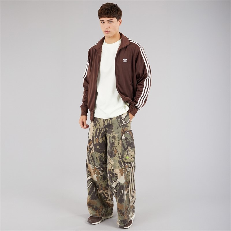 adidas Originals Mens Adicolor Classics Trefoil Firebird Track Top Auburn/Off White - Image 4
