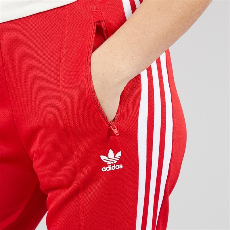 adidas Originals Womens Adicolor Classics Beckenbauer Track Pants Better Scarlet/White - Image 5