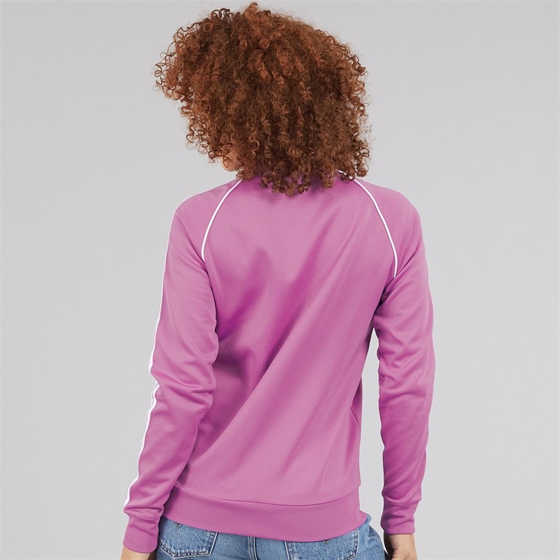 adidas Originals Womens Adicolor Classics Superstar Track Top Preloved Purple - Image 2