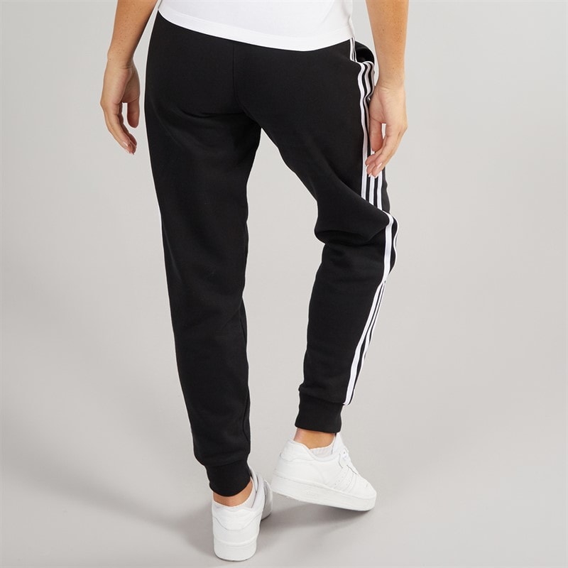 adidas Originals Womens Adicolor 3-Stripes Regular Joggers Black/White - Image 2