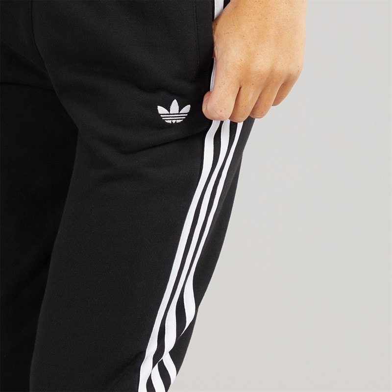 adidas Originals Womens Adicolor 3-Stripes Regular Joggers Black/White - Image 3