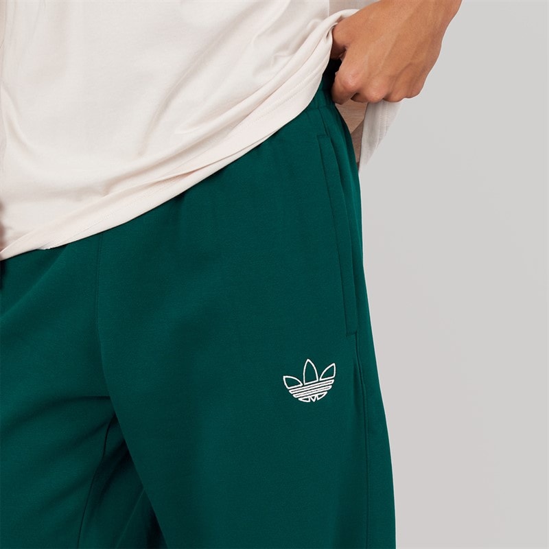 adidas Originals Mens Chain Stitch Loose Fit Joggers Aurora Ivy - Image 3