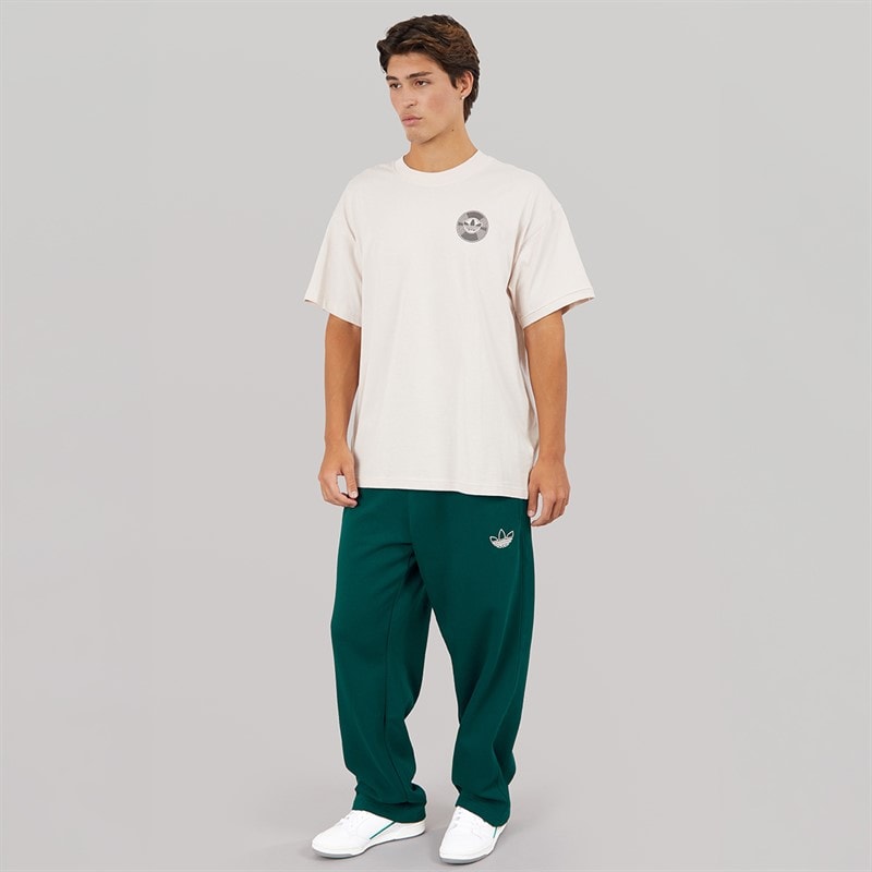 adidas Originals Mens Chain Stitch Loose Fit Joggers Aurora Ivy - Image 4